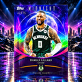 2025 Topps Midnight DAMIAN LILLARD Dusk /75 Bucks