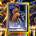 2025 Donruss Optic DERIK QUEEN Rated Rookie Gold Auto /10 Pelicans ©
