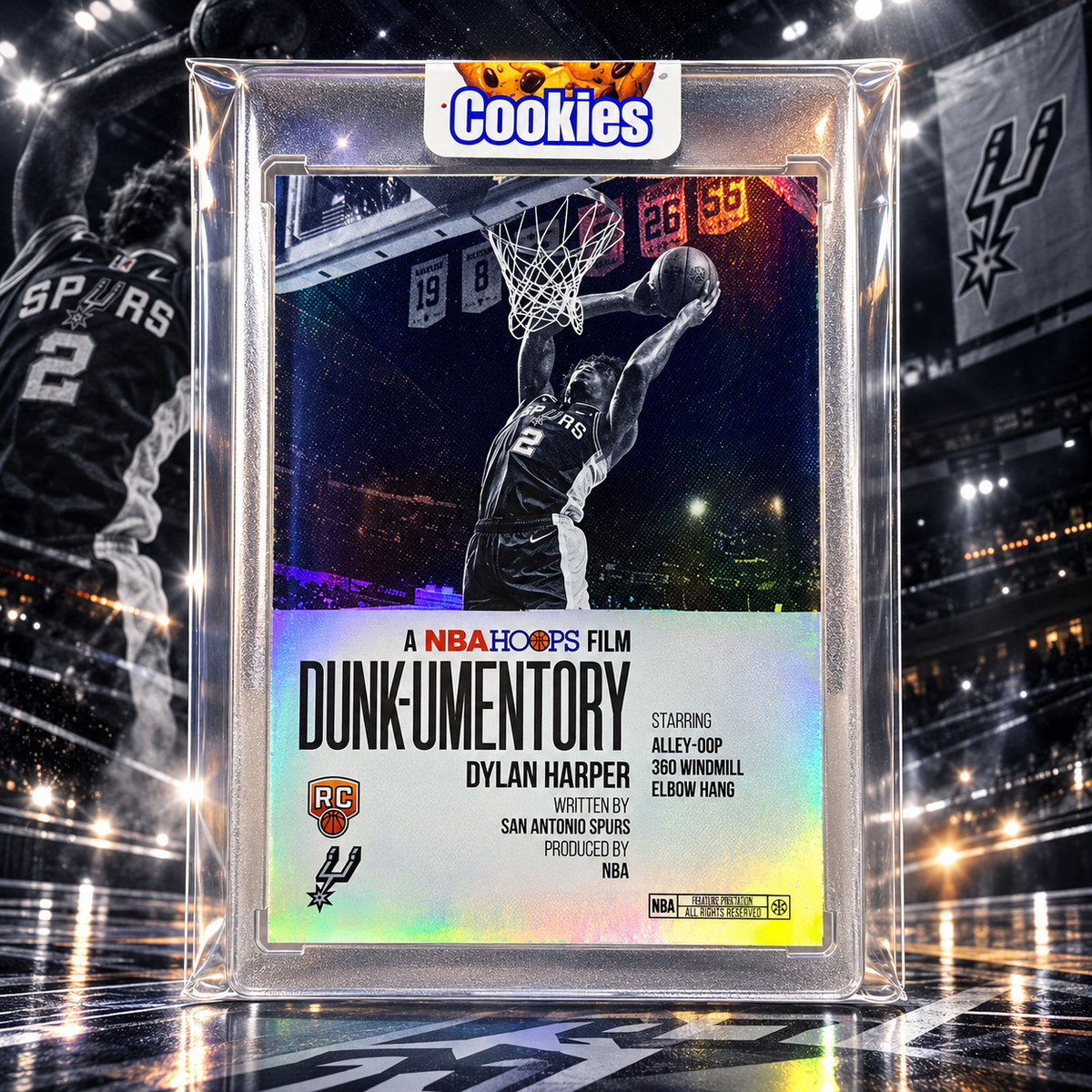 2025 Hoops DYLAN HARPER DUNK-UMENTORY Rookie Spurs ©