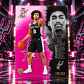 2025 Topps Signature Class DYLAN HARPER True Rookie Magenta /250 Spurs