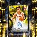 2025 Topps Chrome Black DYSON DANIELS GOLD Auto /50 On Card Auto Hawks