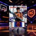2025 Topps Motif ACE BAILEY Rookie Dual Relics Orange Cadmium /25 Player Worn Jazz