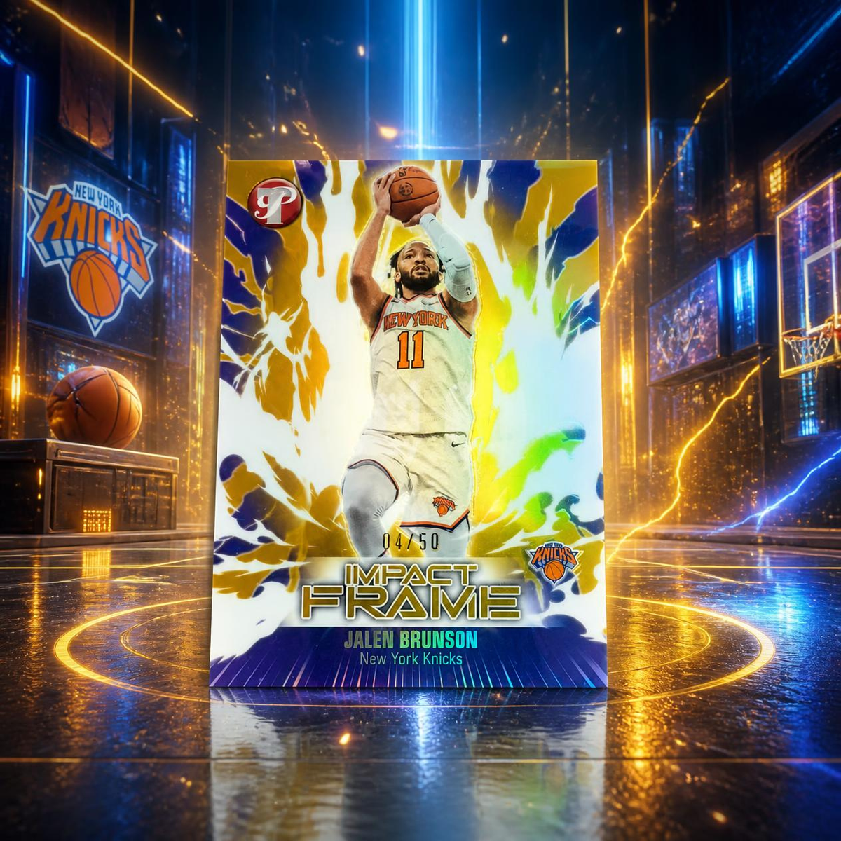 2025 Topps Pristine JALEN BRUNSON Impact Frame Gold /50 Knicks