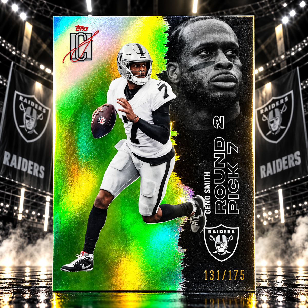 2025 Topps Signature Class GENO SMITH green /175 Raiders