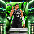 2025 Topps Chrome Black GIANNIS ANTETOKOUNMPO Green Wave 51/99 Bucks