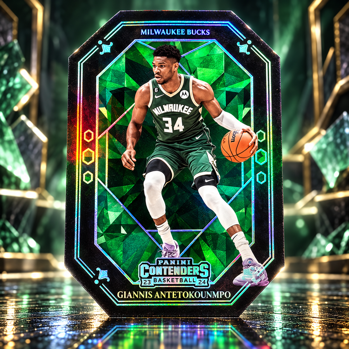 2023 Contenders GIANNIS ANTETOKOUNMPO Crown Jewels SSP Bucks