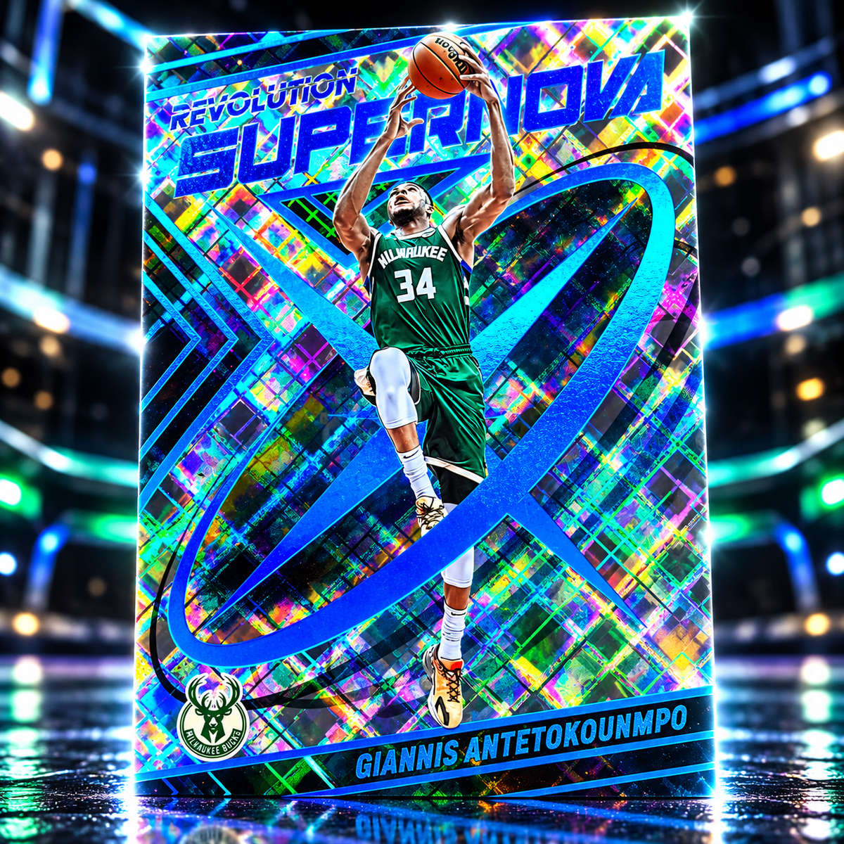 2022 Revolution GIANNIS ANTETOKOUNMPO Supernova Cosmic 17/99 Bucks