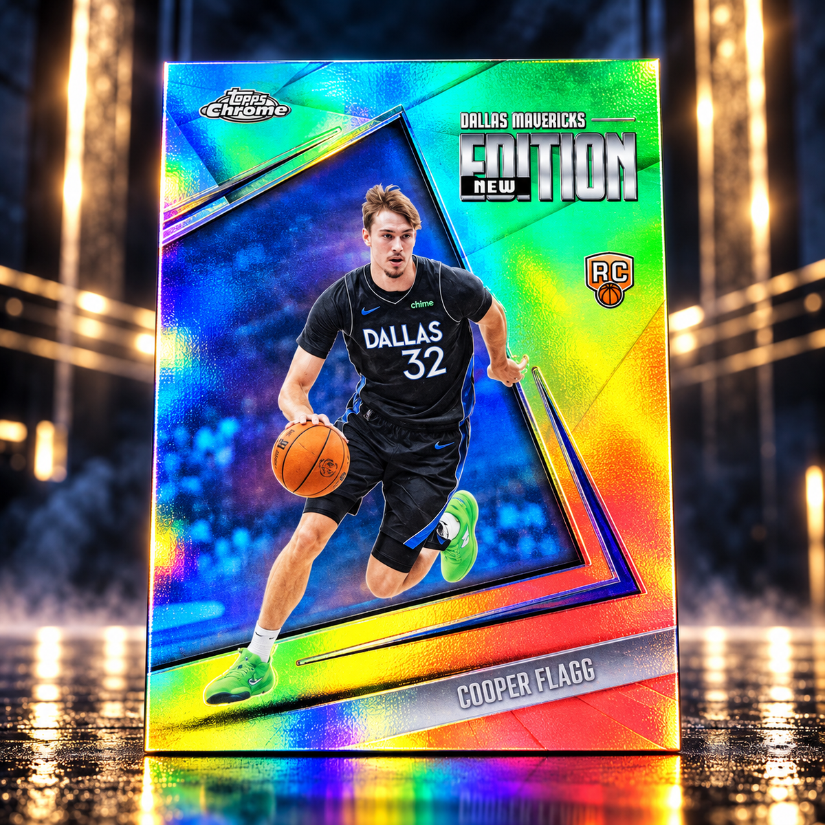 2025 Topps Chrome Update COOPER FLAGG New Edition Rookie Refractor Mavericks