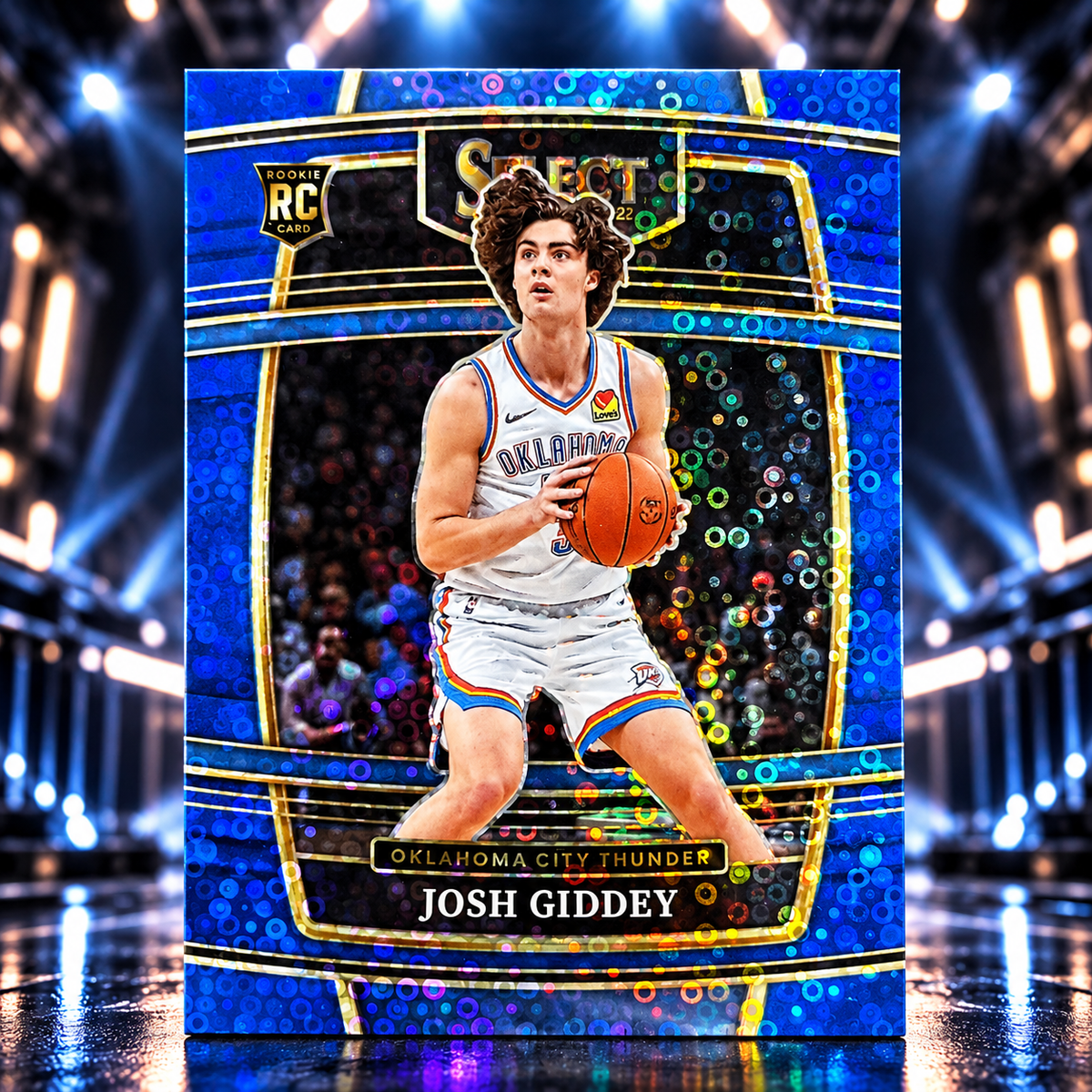 2021 Select JOSH GIDDEY Rookie Concourse Blue Disco /25 Thunder