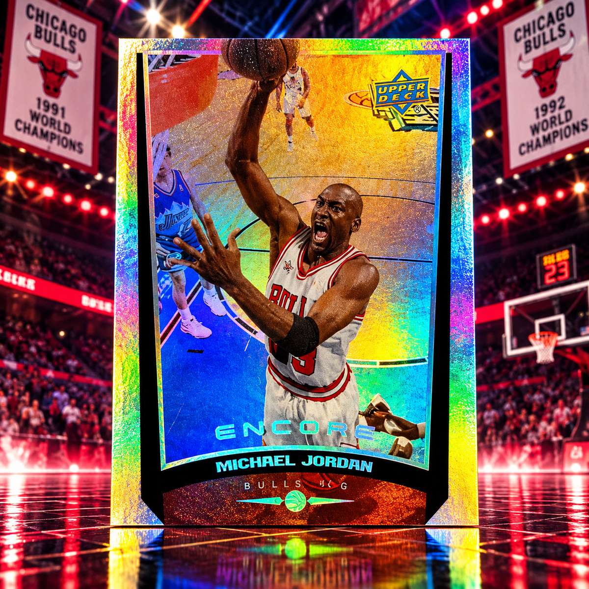 1999 Upper Deck MICHAEL JORDAN Encore Refractor #110 Bulls