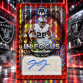 2023 Mosaic JOSH JACOBS In Focus Auto Red Mosaic /99 Raiders
