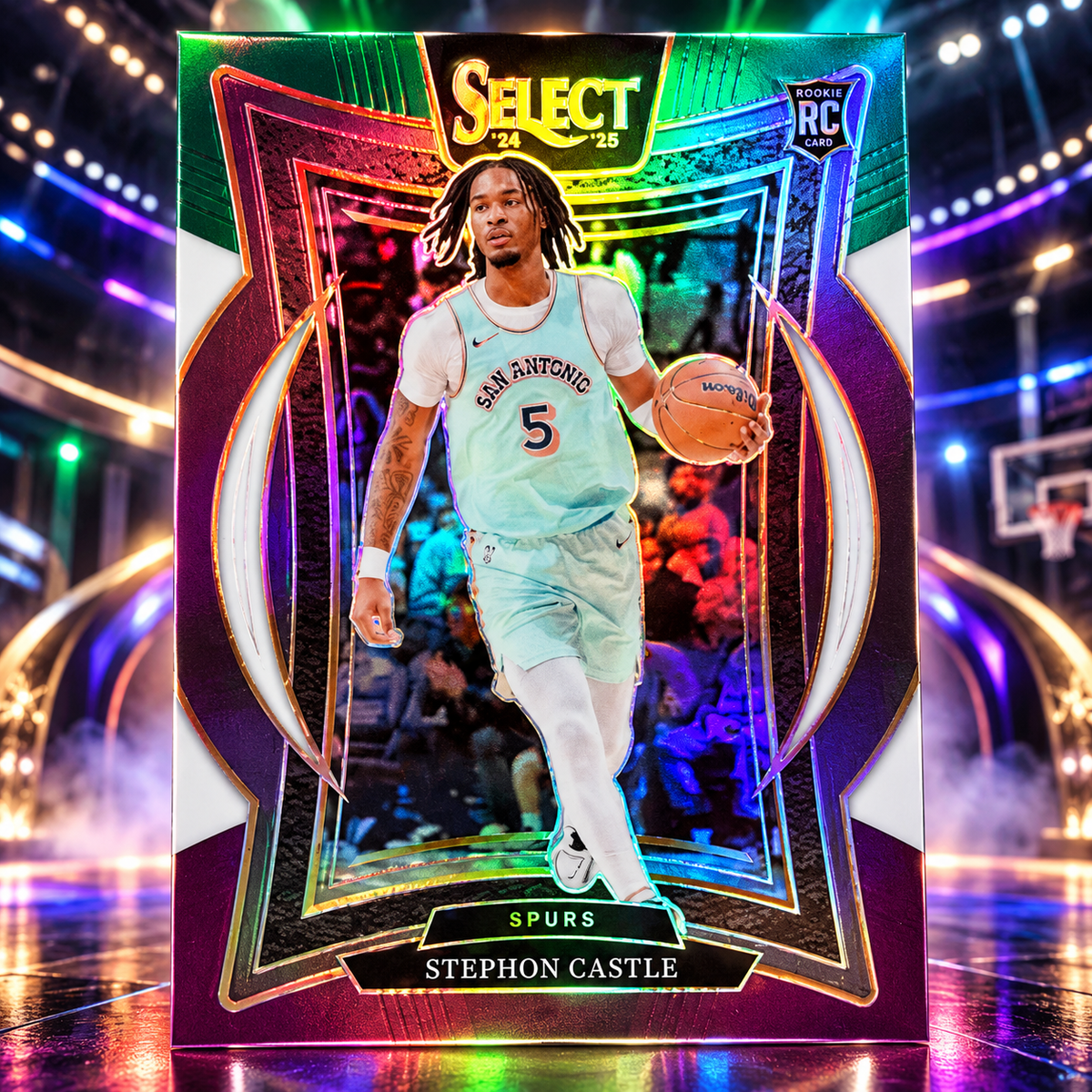 2024 Select STEPHON CASTLE Concourse Rookie Green White Purple Spurs