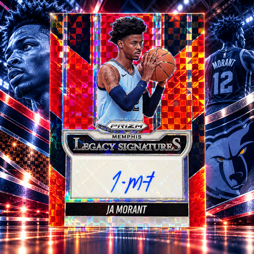 2025 Prizm JA MORANT Legacy Signatures Red Power /25 Grizzlies ©