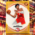 2025 Topps Pristine JALEN JOHNSON Gold /50 Hawks