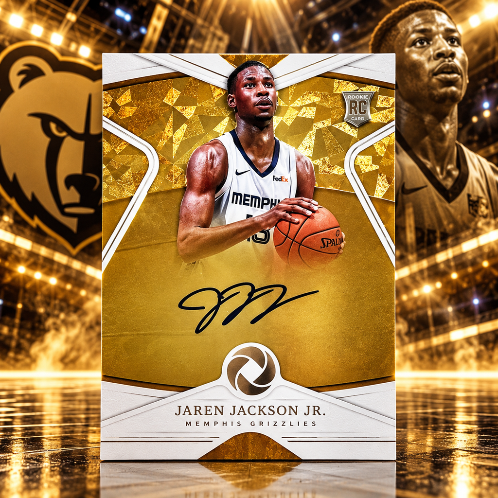 2018 Oppulence JAREN JACKSON JR. Rookie Auto Gold /10 On Card Auto Grizzlies (C)