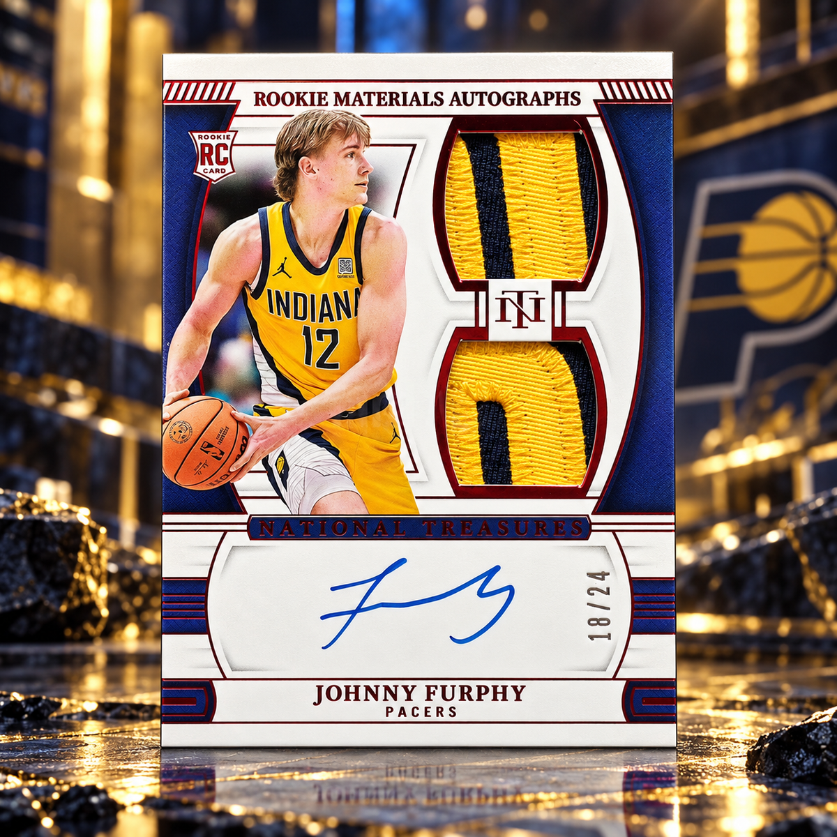 2024 National Treasures JOHNNY FURPHY Rookie Materials RPA /24 On Card Auto
