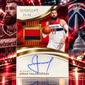 2024 Immaculate JONAS VALANCIUNAS Patch Auto /49 On Card Game Used Wizards ©