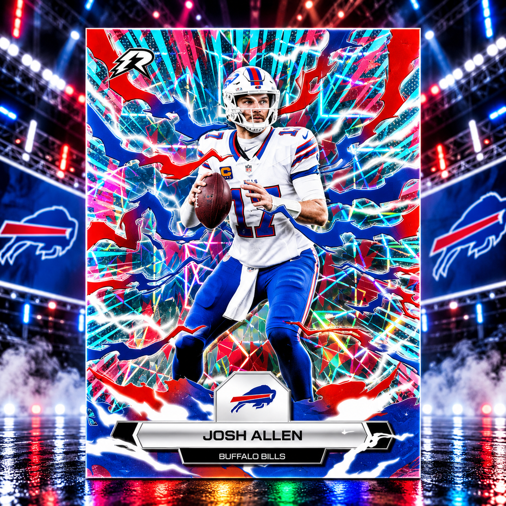 2025 Topps Resurgence JOSH ALLEN Surge Refractor Bills