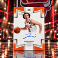 2025 Topps Definitive JOSH GIDDEY Auto Orange /25 On Card Bulls