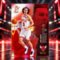 2025 Topps Signature Class JOSH GIDDEY Red Lava /25 Bulls