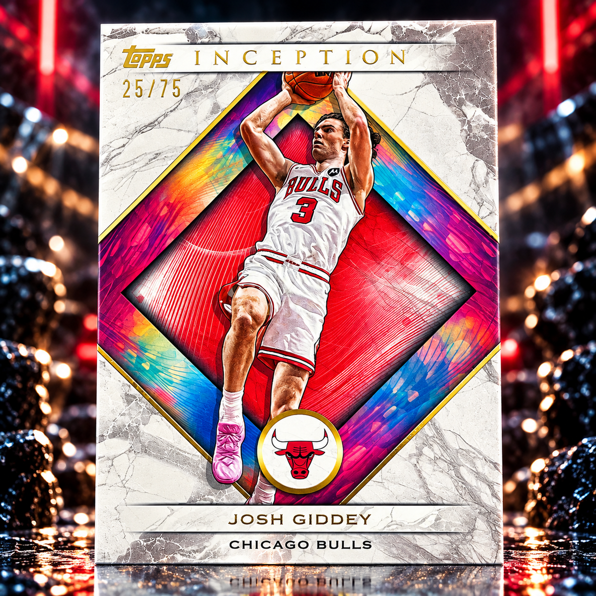 2025 Topps Inception JOSH GIDDEY Red 25/75 Bulls
