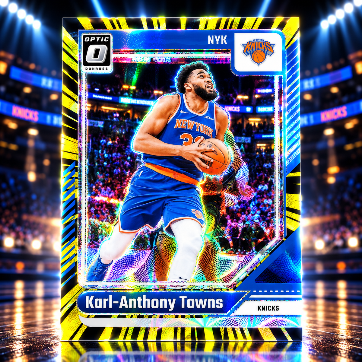 2024 Donruss Optic KARL-ANTHONY TOWNS Choice Electricity 51/75 Knicks