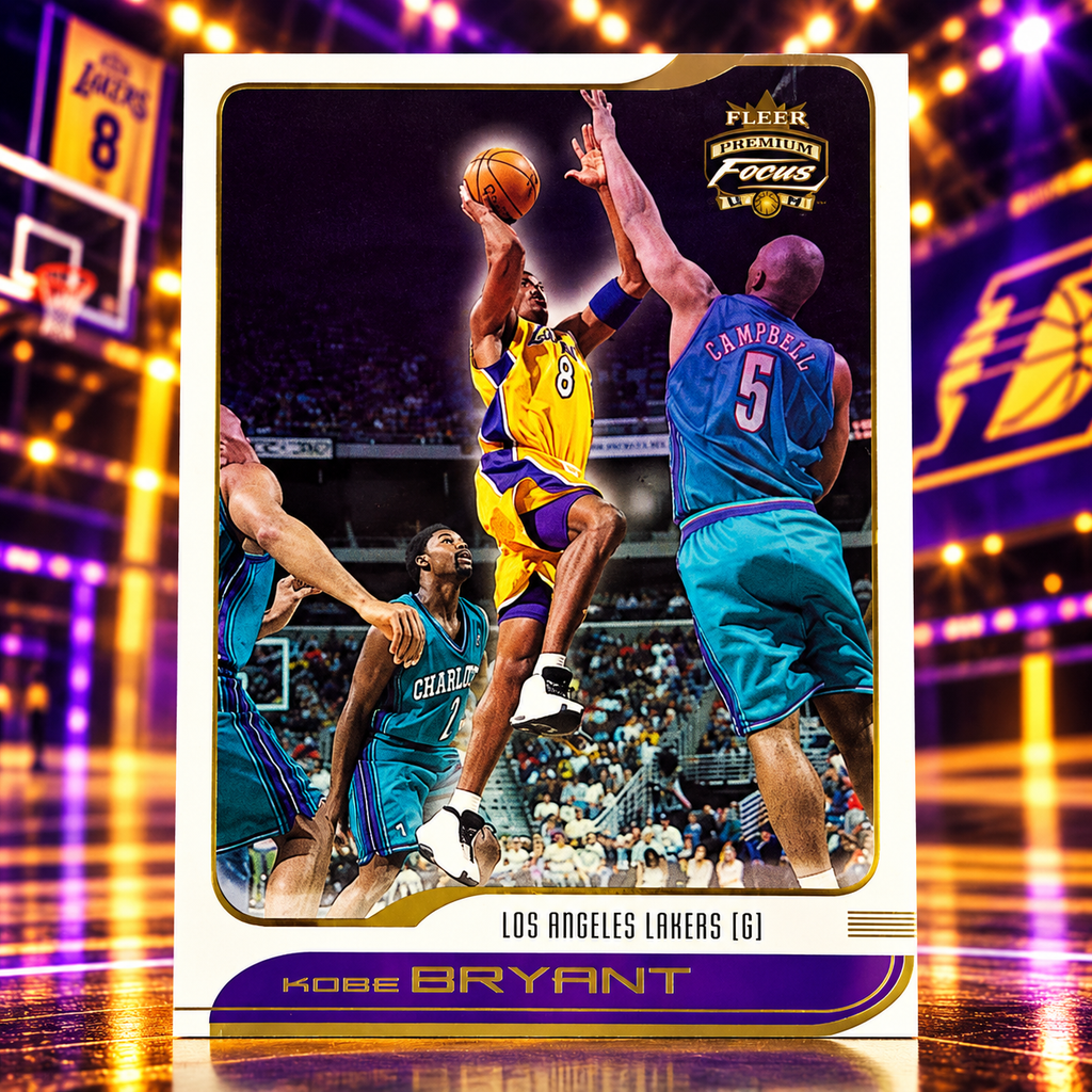 2001 Fleer KOBE BRYANT Jersey Edition Focus Lakers