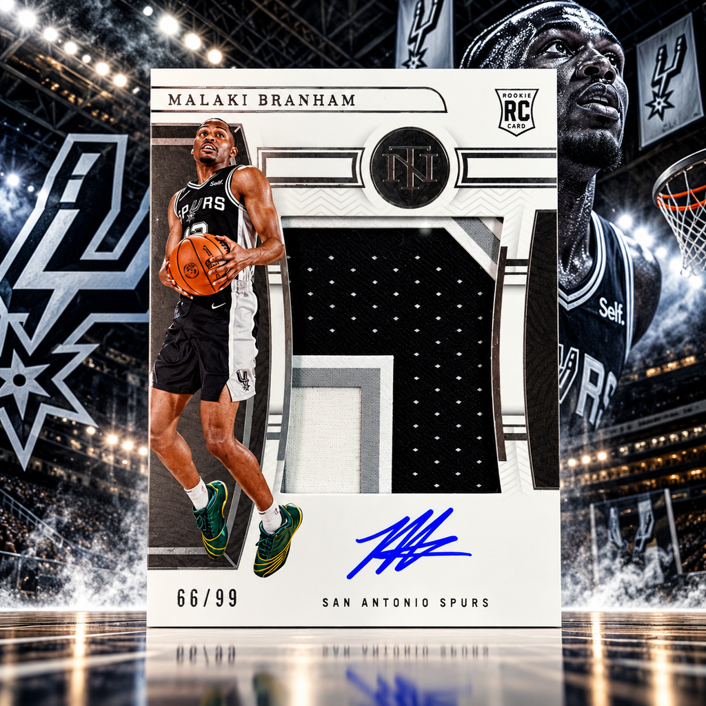 2022 National Treasures MALAKI BRANHAM RPA 66/99 Spurs (C)