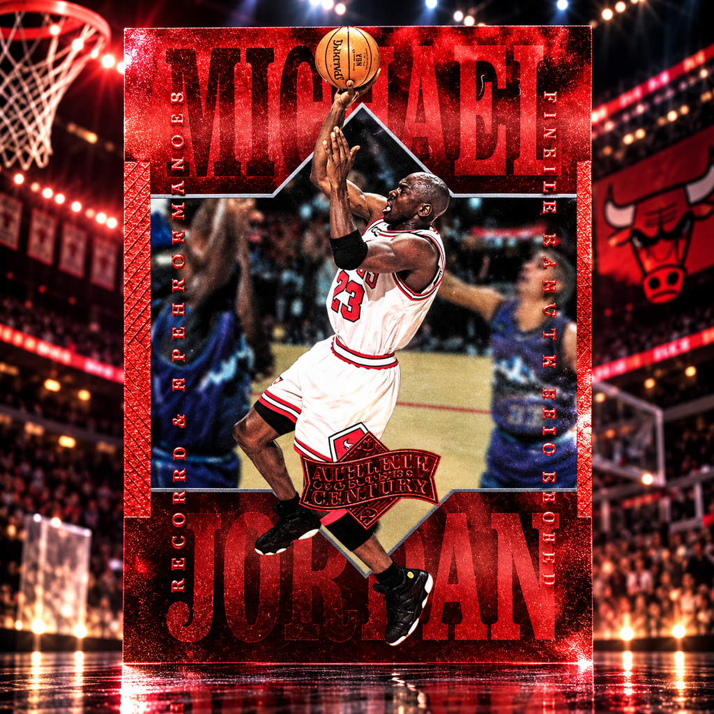1999 Upper Deck MICHAEL JORDAN Athlete of the Century #47 Bulls