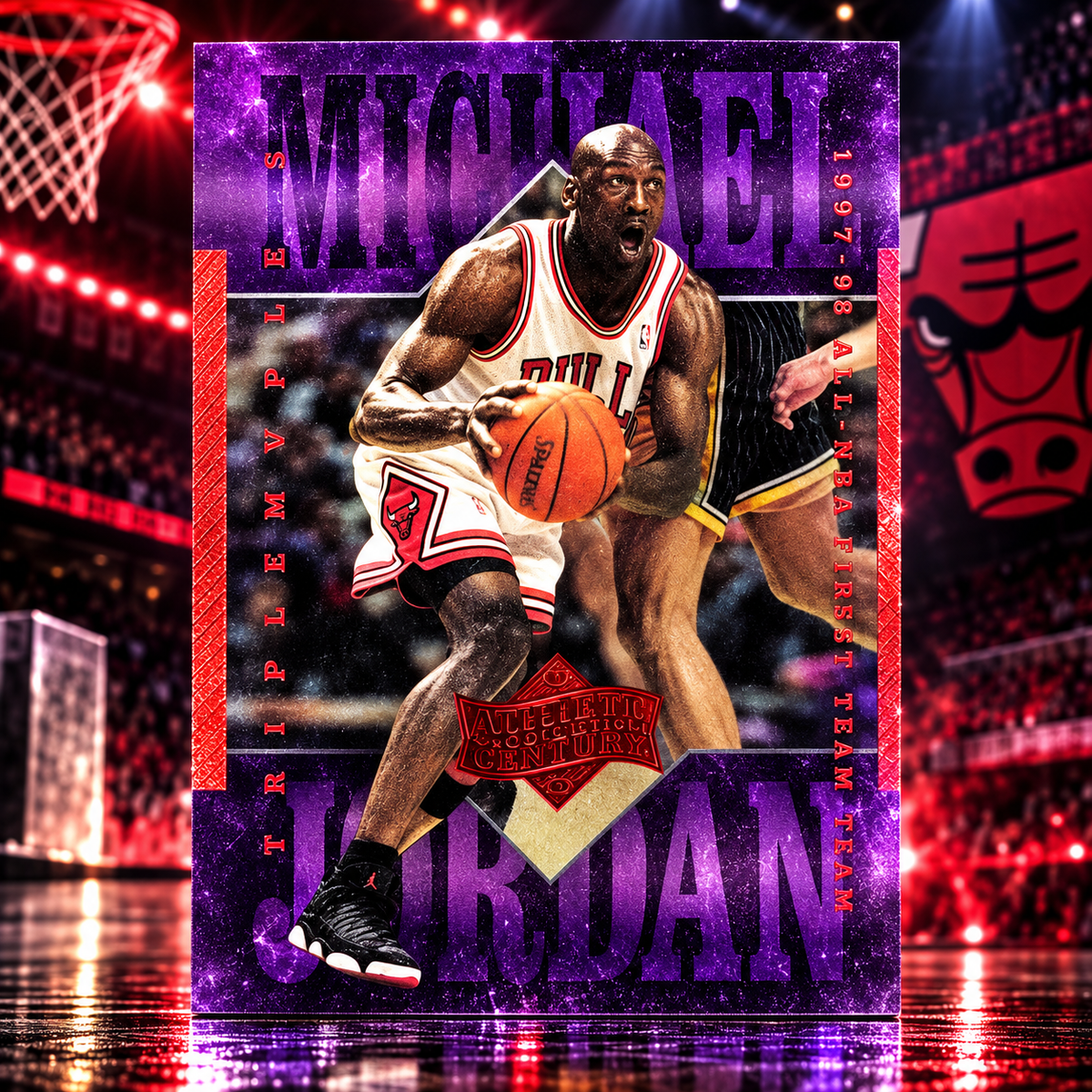 1999 Upper Deck MICHAEL JORDAN Athlete of the Century #15 Bulls