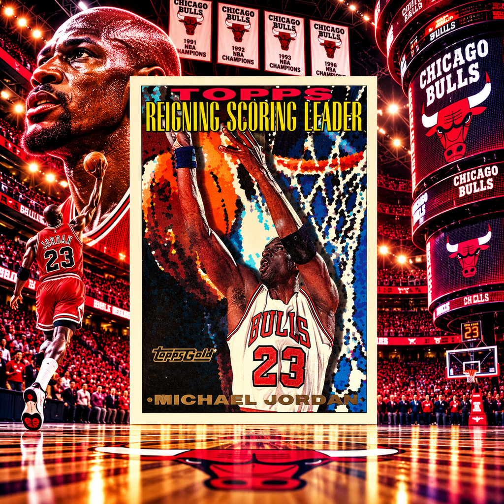 1994 Topps MICHAEL JORDAN Reigning Scoring Leader Bulls