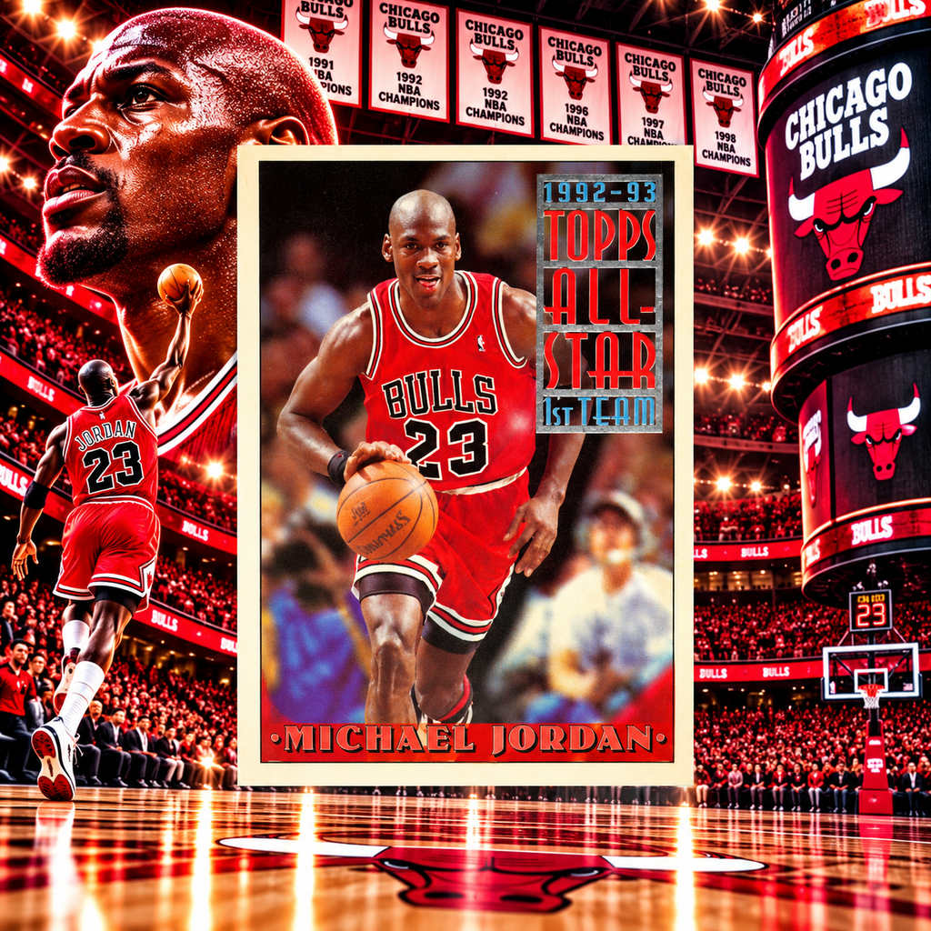 1993 Topps Deck MICHAEL JORDAN All Star First Team Bulls