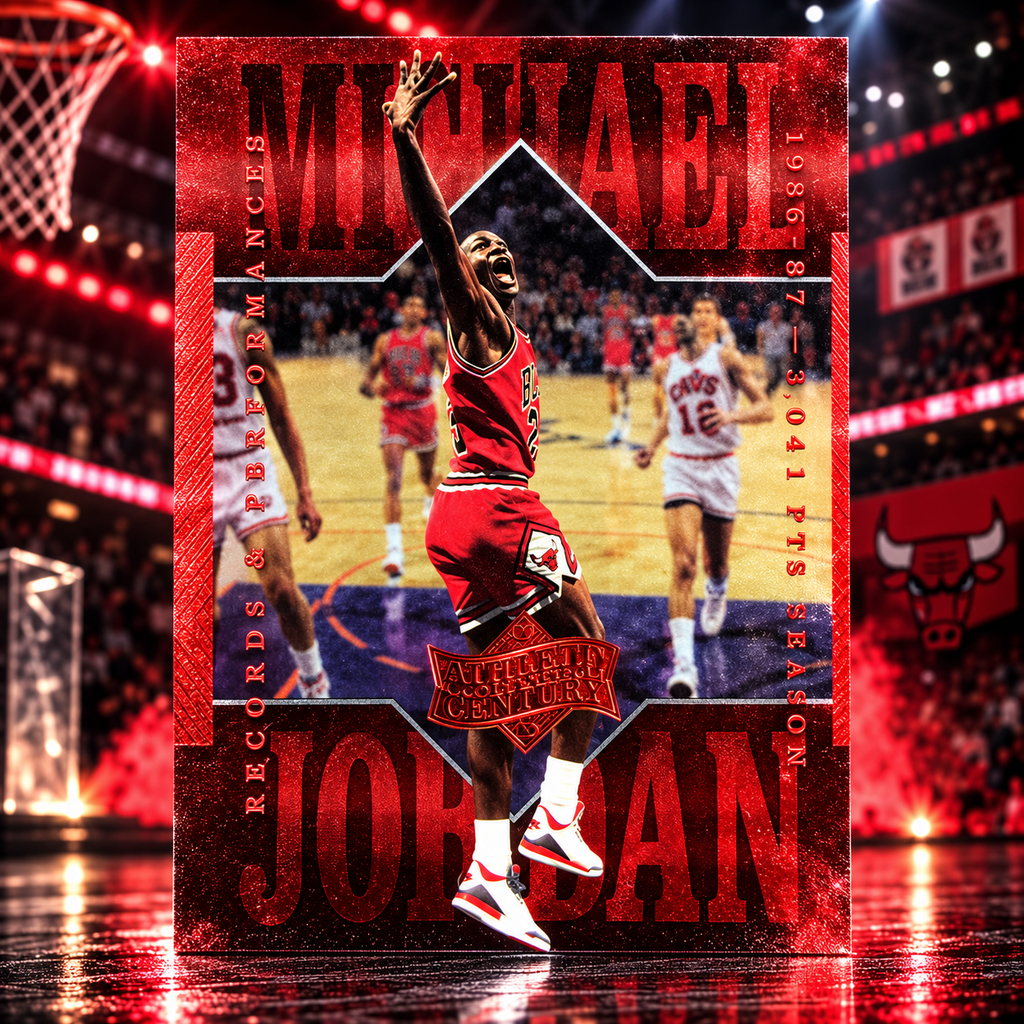 1999 Upper Deck MICHAEL JORDAN Athlete of the Century #77 Bulls