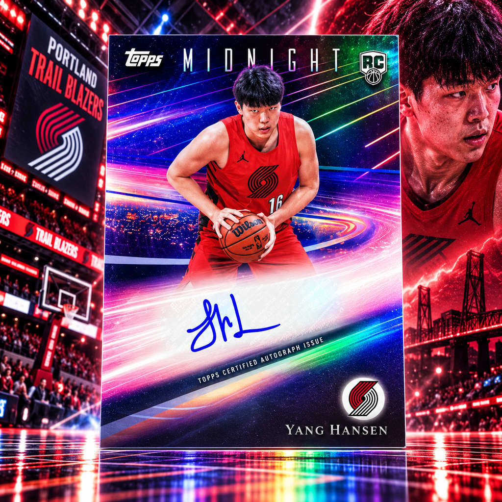 2025 Topps Midnight YANG HANSEN Rookie Horizon Signatures Refractor Auto Blazers ©