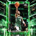 2025 Topps Chrome Update DAMIAN LILLARD Green Ray Wave /99 Bucks