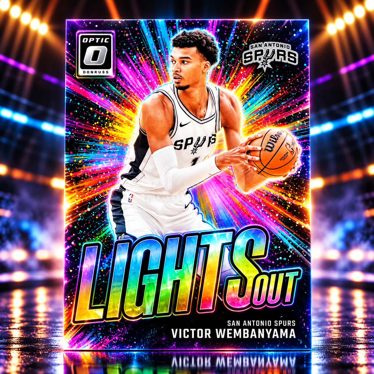 2024 Donruss Optic VICTOR WEMBANYAMA Lights Out Holo