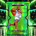 2021 Obsidian ALLEN IVERSON Green Flood 25/25 Bookend Sixers