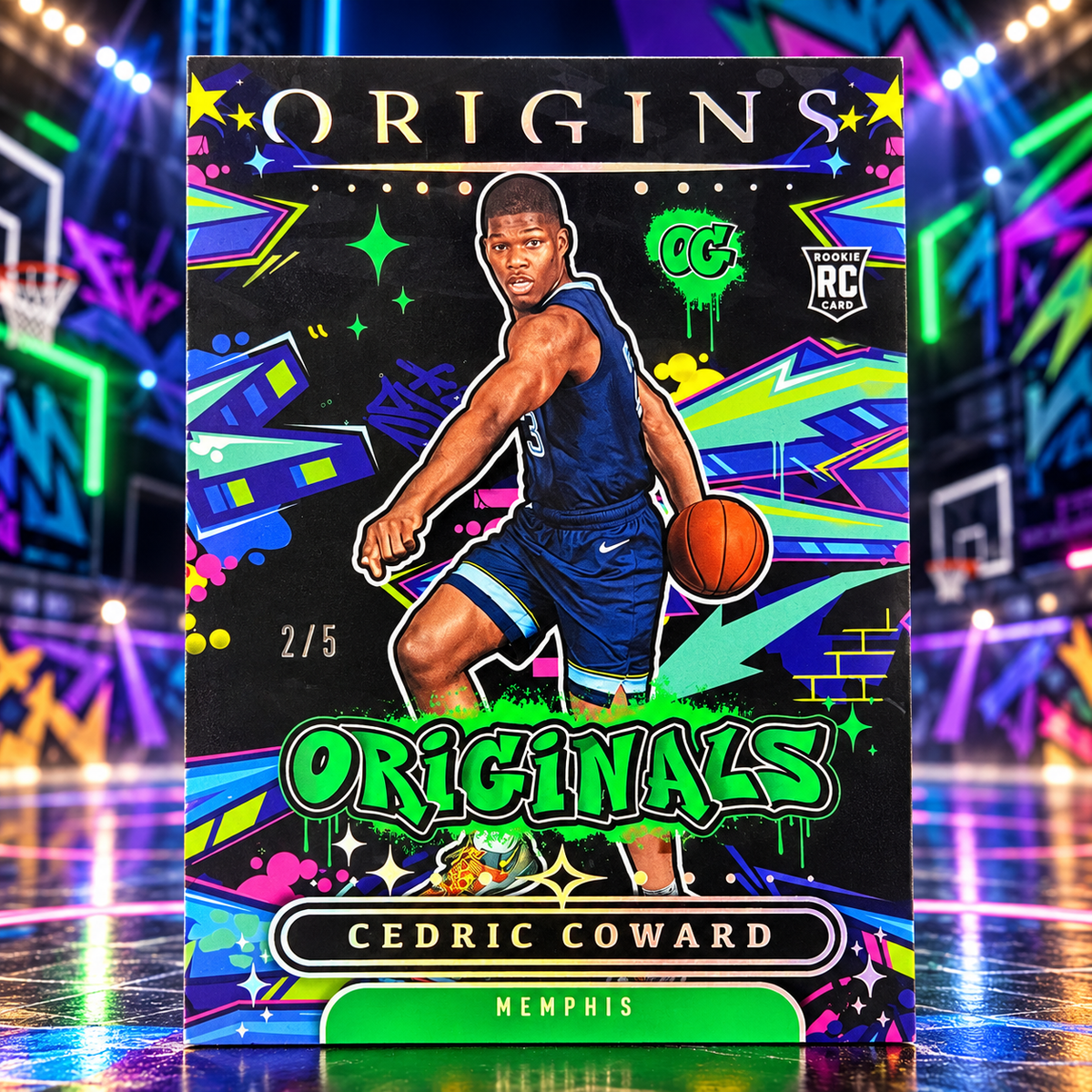 2025 Origins CEDRIC COWARD Originals Green 2/5 Grizzlies