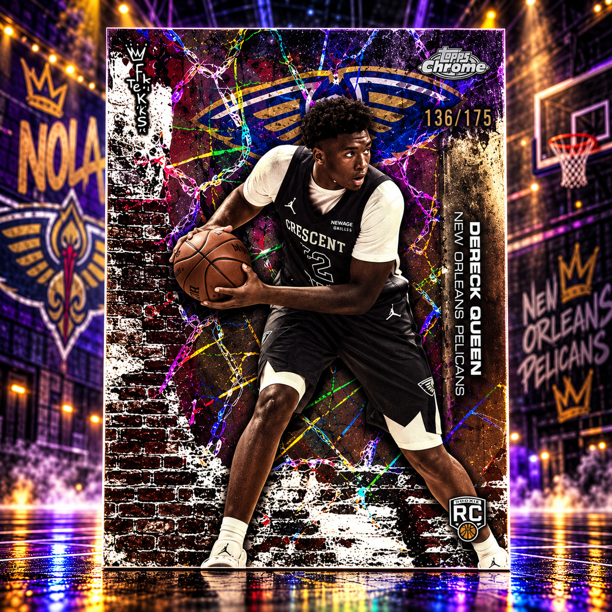 2025 Cactus Jack DERIK QUEEN Rookie Lazer /175 Pelicans