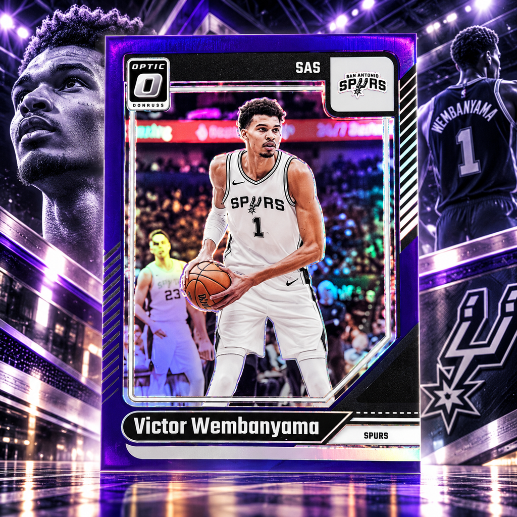 2024 Donruss Optic VICTOR WEMBANYAMA Purple Spurs ©