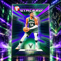 2025 Topps Pristine GIANNIS ANTETOKOUNMPO Stacked Purple 99/99 Bookend Bucks