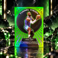 2021 Obsidian LeBRON JAMES Tunnel Vision Green Flood Short Print Lakers