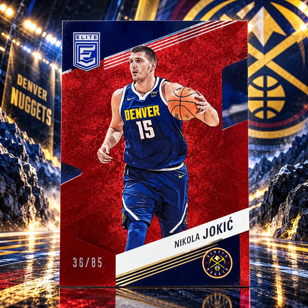 2022 Donruss Elite NIKOLA JOKIC Die Cut Red /85 Nuggets ©