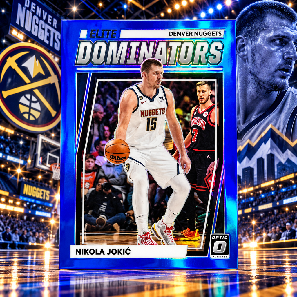 2023 Donruss Optic NIKOLA JOKIC Dominators Blue /49 Nuggets ©