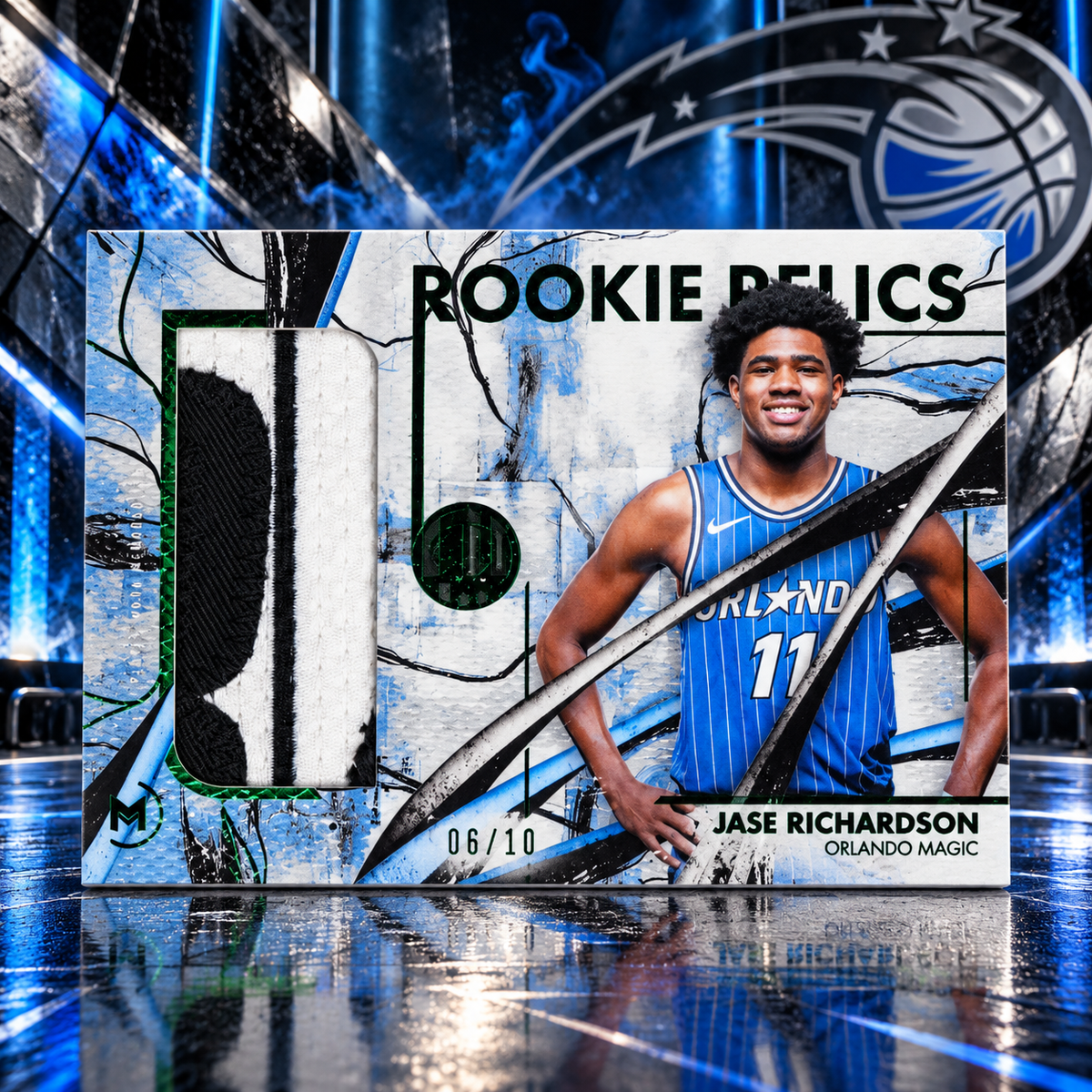 2025 Topps Motif JASE RICHARDSON Rookie Relics Winsor Green /10 Player Worn Magic