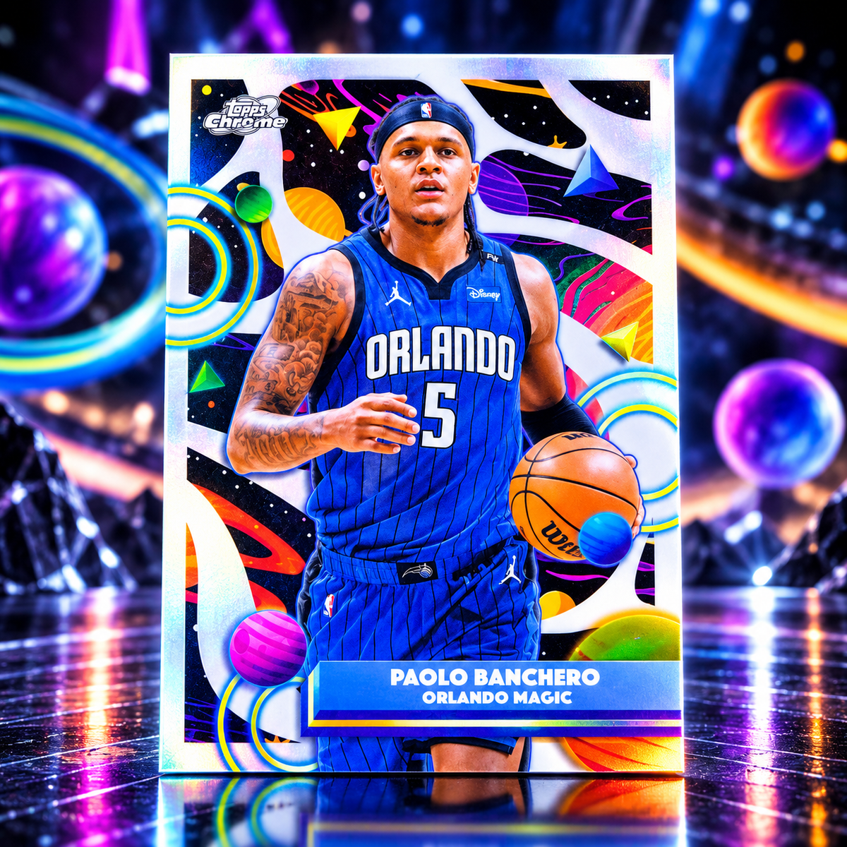 2025 Topps Cosmic PAOLO BANCHERO White Hole Refractor Short Print Magic