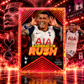 2025 Adrenalyn XL PEDRO PORRO Adrenalyn Rush Red Parallel /25 Hotspur (C)
