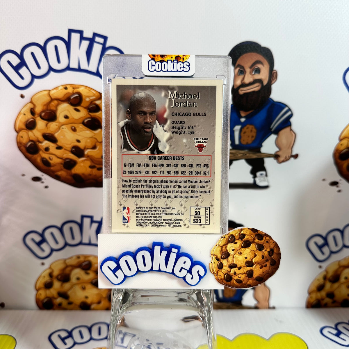 1996 Topps Finest MICHAEL JORDAN Sterling With Protectve Coating Bulls
