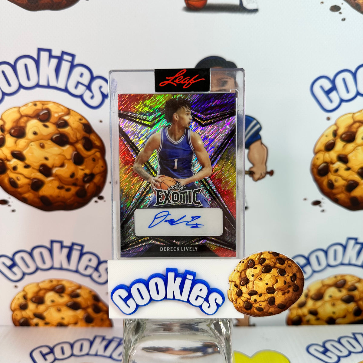 2022 Leaf DERECK LIVELY Exotic Rookie Auto Shimmer /5 Mavericks (C)