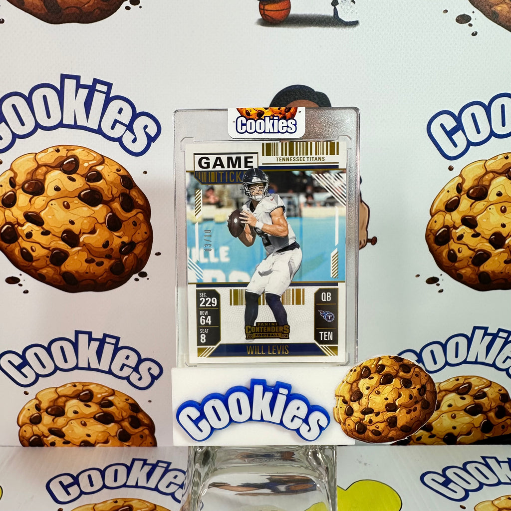 2024 Contenders WILL LEVIS Game Ticket Gold /10 Titans (C)